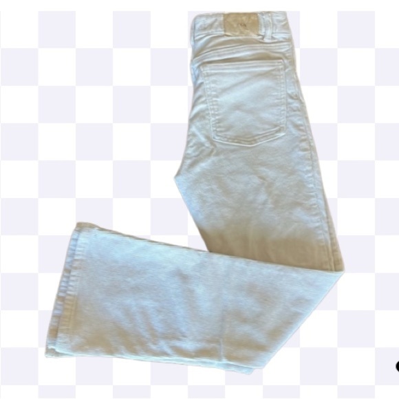 Zara Girls Flare Leg‎ Corduroy Pants Cream Color Size 13-14 CM 164 - Picture 1 of 16